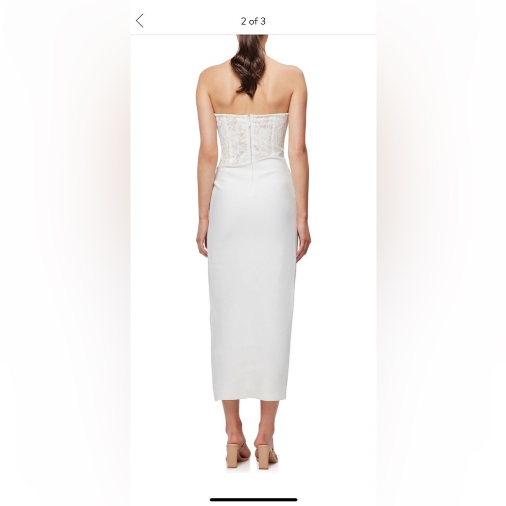Elliatt Carsyn Strapless High/Low Bodycon Cocktail Dress - Picture 2 of 5